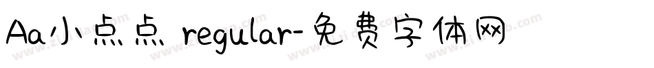 Aa小点点 regular字体转换